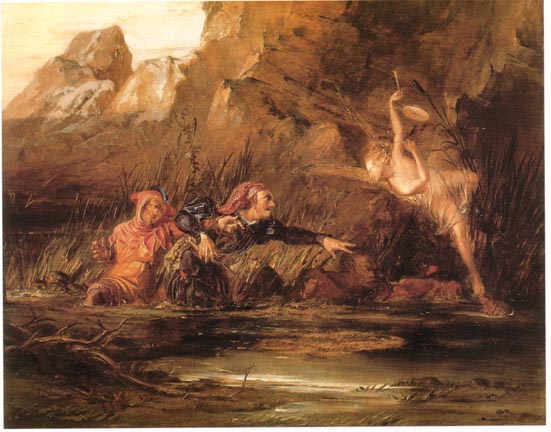 Ariel and Caliban by William Bell Scott